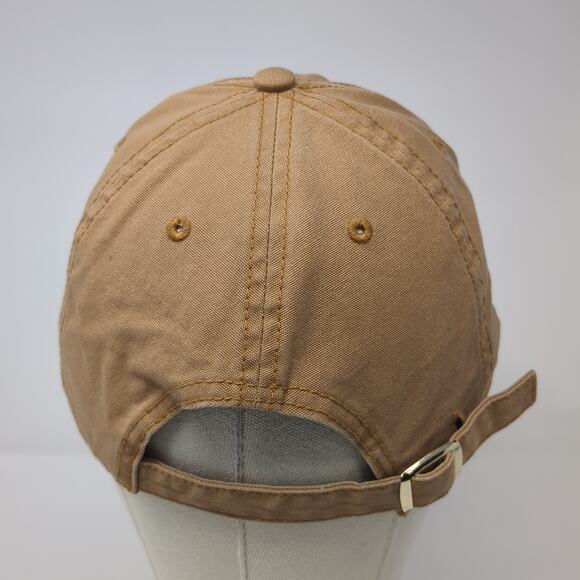 Yee Yee Logo Slideback Hat Brown One Size Adjustable Solid Embroidered - Picture 5 of 9
